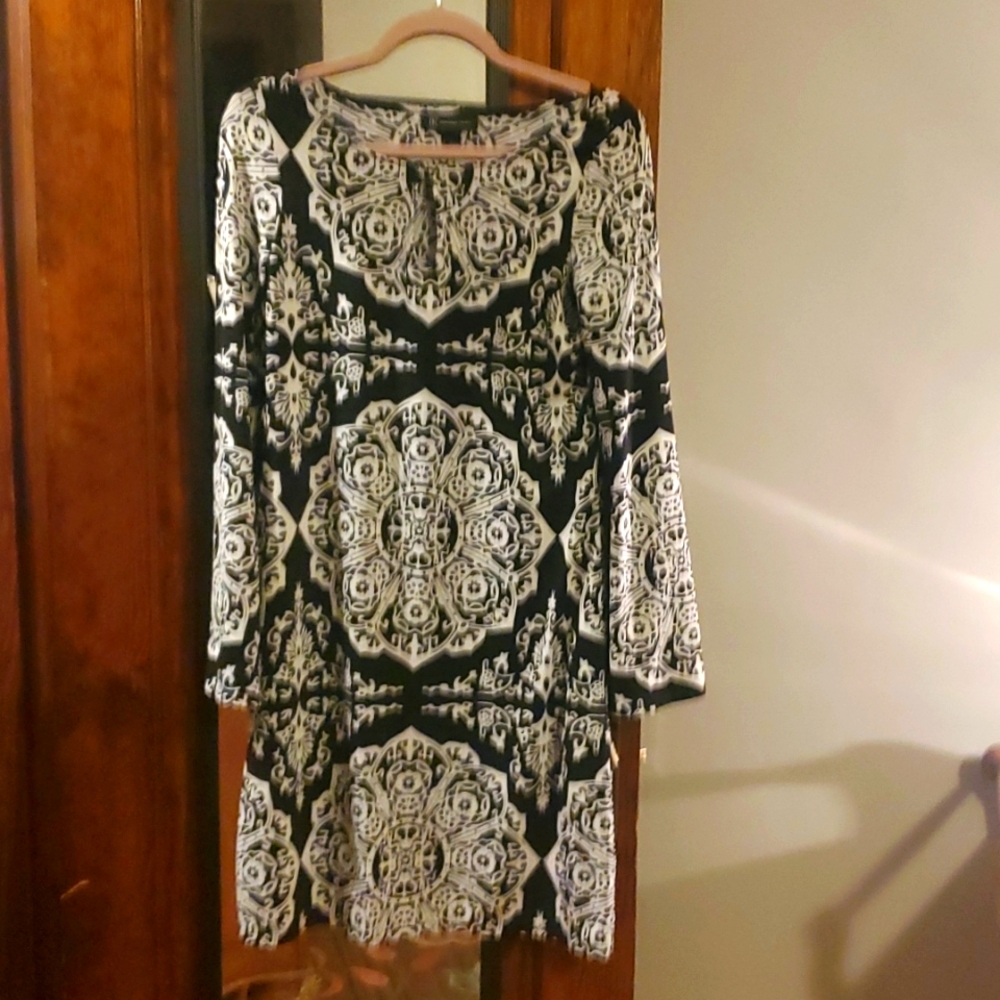 Black and white INC dress